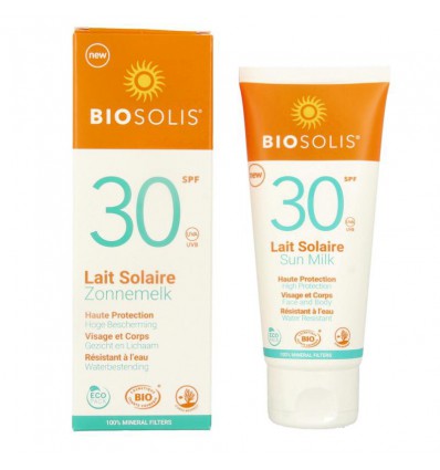 Factor 30 Biosolis Sun milk SPF 30 face and body 100 ml kopen