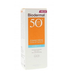 Biodermal Zonnecreme gezicht hydraplus SPF50 50 ml