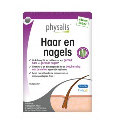 Physalis Haar en nagels 45 tabletten | Superfoodstore.nl
