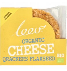 Leev Oude kaas qrackers lijnzaad biologisch 140 gram