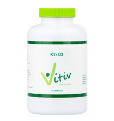 Vitiv Vitamine K2 (MK7) + D3 60 capsules