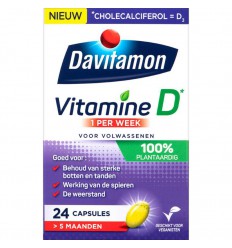Davitamon Vitamine D3 vegan 24 capsules | Superfoodstore.nl