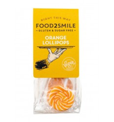Food2Smile Orange lollipops 5 stuks