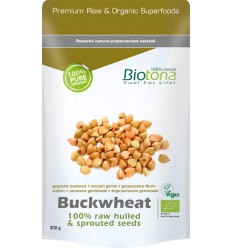 Biotona Buckwheat raw hulled & sprouted seeds 300 gram