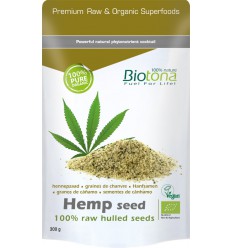 Biotona Hemp raw hulled seeds bio 300 gram