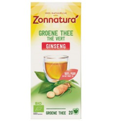 Zonnatura Green tea ginseng 20 zakjes