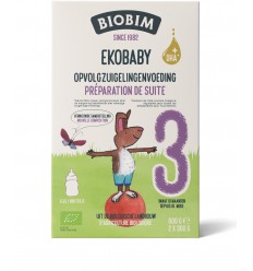 Biobim Ekobaby 3 opvolgzuigelingenvoeding 10+ maand bioen 600 gram