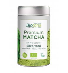 Biotona Premium matcha tea 80 gram | Superfoodstore.nl