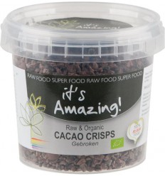 It's Amazing Raw & organic cacao crisps gebroken biologisch 150 gram