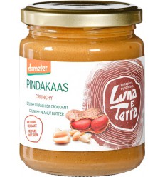 Luna E Terra Pindakaas crunchy 250 gram | Superfoodstore.nl
