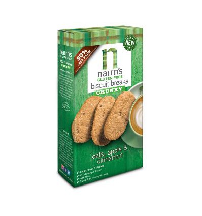 Nairns Biscuit breaks oats apple & cinnamon 160 gram