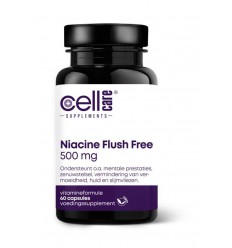 Cellcare Niacine flush free 500 60 vcaps | Superfoodstore.nl