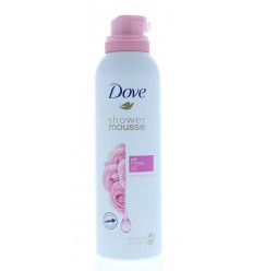 Dove Shower mousse rose oil 200 ml | Superfoodstore.nl
