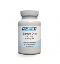 Nova Vitae Borage olie 1200 mg GLA 240 mg 60 capsules |