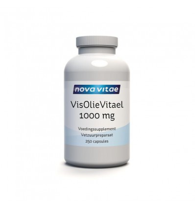 Visolie Nova Vitae vitael 1000 mg (zalmolie) 250 capsules kopen
