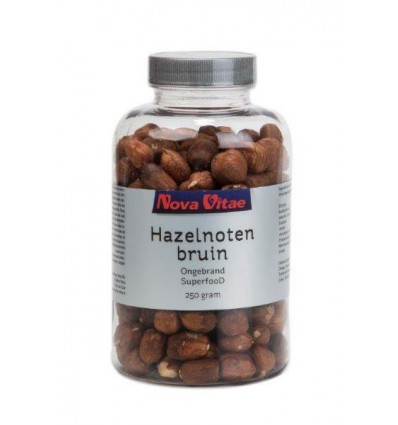 Nova Vitae Hazelnoten bruin ongebrand raw 250 gram