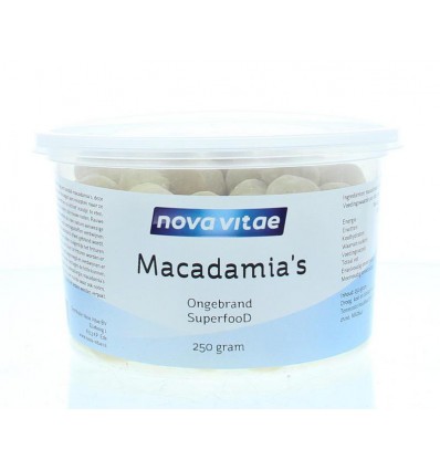 Macadamia Nova Vitae ongebrand raw 250 gram kopen