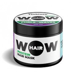 Tinktura Wow curls & waves hair mask keratin & flaxseed gel 250 ml