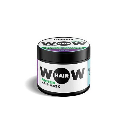 Tinktura Wow curls & waves hair mask keratin & flaxseed gel 250 ml
