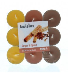 Bolsius Geurtheelicht multi colour brick 18 sugar & spice 18