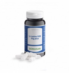 Bonusan L-Lysine 500 mg plus 60 tabletten | Superfoodstore.nl