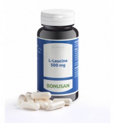Bonusan L-leucine 500 mg 60 capsules | Superfoodstore.nl