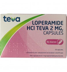 Diarree Pharmachemie Loperamide HCL 2 mg 20 capsules kopen