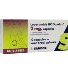 Diarree Sandoz Loperamide 2 mg 10 capsules kopen