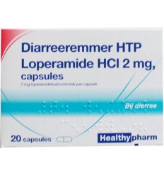 Diarree Healthypharm Loperamide 2 mg diarreeremmer 20 capsules