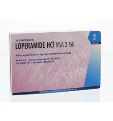 Teva Loperamide HCL 2 mg 10 capsules