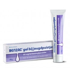 Huidproblemen Benzac Gel 50mg/ml benzoylperoxide 40 gram kopen