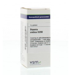 VSM Bryonia cretica (alba) D200 4 gram globuli