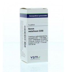 VSM Aurum metallicum D200 4 gram globuli