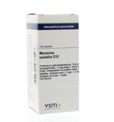 Artikel 4 enkelvoudig VSM Mercurius solubilis D12 200 tabletten