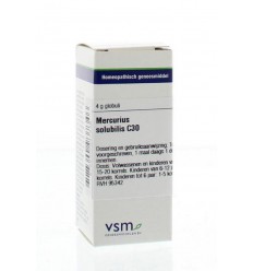 VSM Mercurius solubilis C30 4 gram globuli