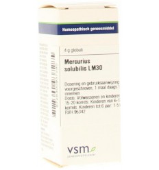 VSM Mercurius solubilis LM30 4 gram globuli