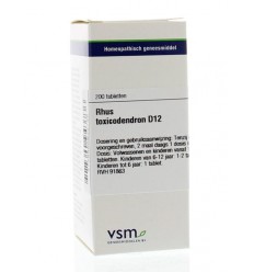 VSM Rhus toxicodendron D12 200 tabletten