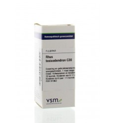 VSM Rhus toxicodendron C30 4 gram globuli