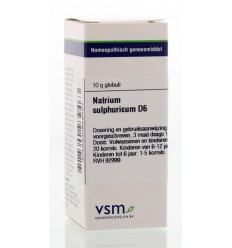 VSM Natrium sulphuricum D6 10 gram globuli