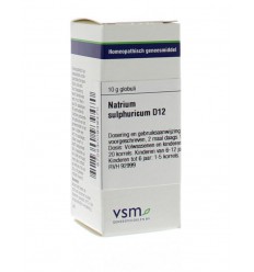 VSM Natrium sulphuricum D12 10 gram globuli