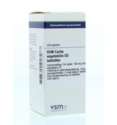 Artikel 4 enkelvoudig VSM Carbo vegetabilis D3 200 tabletten