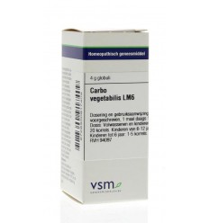 VSM Carbo vegetabilis LM6 4 gram globuli