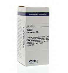 Artikel 4 enkelvoudig VSM Baryta carbonica D6 200 tabletten