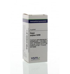 VSM Hepar sulphur D200 4 gram globuli