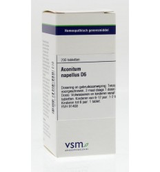 Artikel 4 enkelvoudig VSM Aconitum napellus D6 200 tabletten