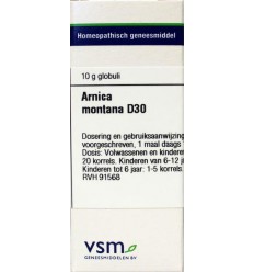 Artikel 4 enkelvoudig VSM Arnica montana D30 10 gram kopen