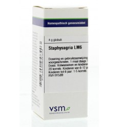 VSM Staphysagria LM6 4 gram globuli