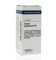 VSM Zincum metallicum D12 10 gram globuli