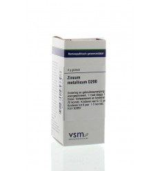 Artikel 4 enkelvoudig VSM Zincum metallicum D200 4 gram kopen
