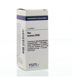 VSM Nux vomica D200 4 gram globuli